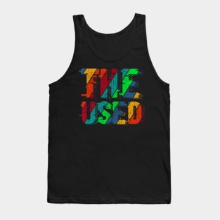 vintage color The Used Tank Top